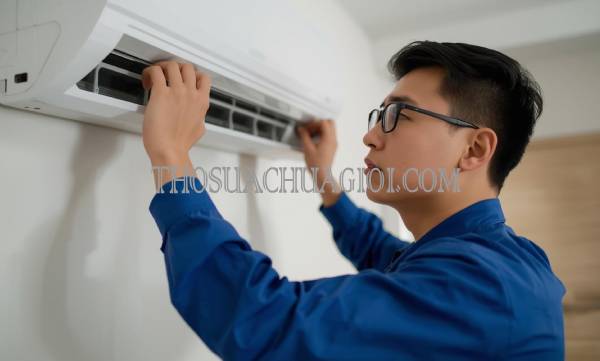 Thợ tháo lắp máy lạnh tại Ngã Bãy chất lượng 25 phút có