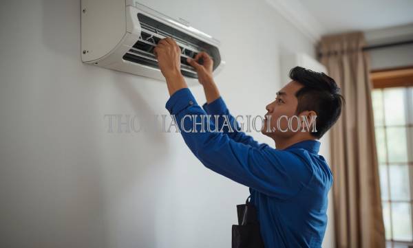 thợ tháo lắp máy lạnh tại tân an uy tín