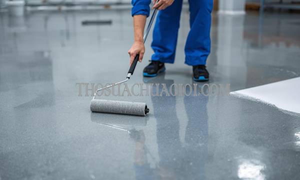 thợ thi công sơn epoxy phường khánh hậu giá rẻ