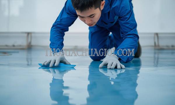 thợ thi công sơn epoxy kcn long hậu giá rẻ