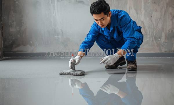 thợ thi công sơn epoxy kcn long hậu