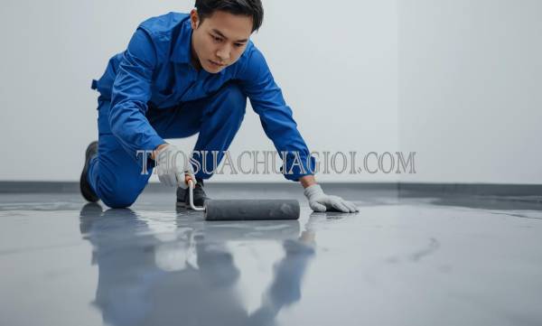 Thi công sơn Epoxy KCN Mỹ Xuân uy tín 15 phút đến nơi