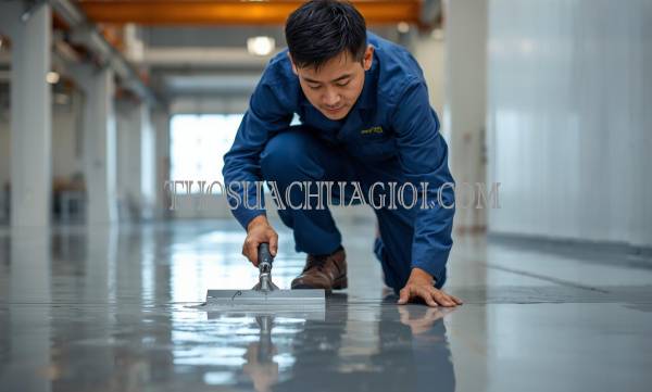 thợ thi công sơn epoxy kcn xuyên á