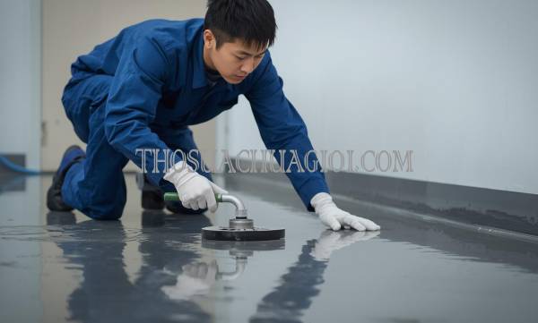 thợ thi công sơn epoxy tại châu đức uy tín