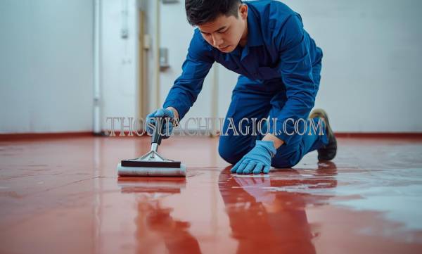 thợ thi công sơn epoxy tại đức hòa