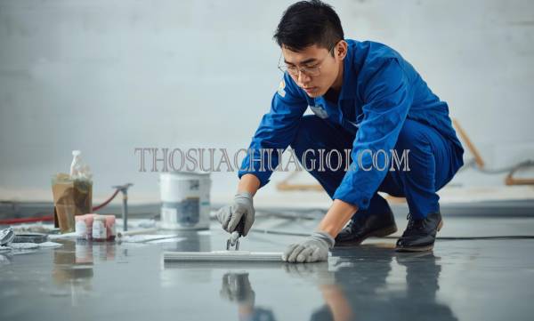 thợ thi công sơn epoxy tại long thành uy tín