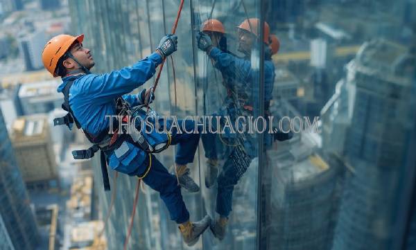 thợ vệ sinh kính tòa nhà phường bình khánh giá rẻ