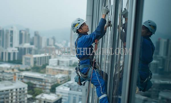 thợ vệ sinh kính tòa nhà phường hiệp tân uy tín
