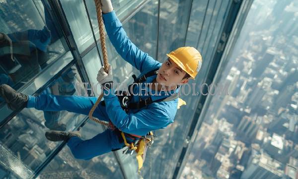 thợ vệ sinh kính tòa nhà phường hòa thạnh uy tín