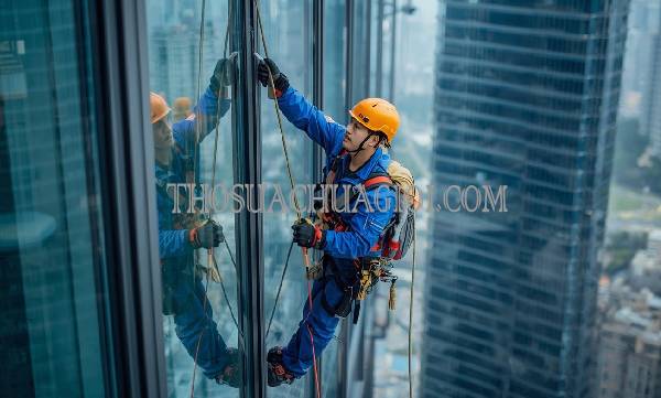 thợ vệ sinh kính tòa nhà phường linh trung uy tín