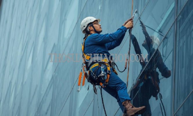 thợ vệ sinh kính tòa nhà phường phú mỹ
