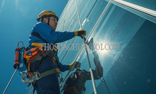 thợ vệ sinh kính tòa nhà phường phú trung uy tín