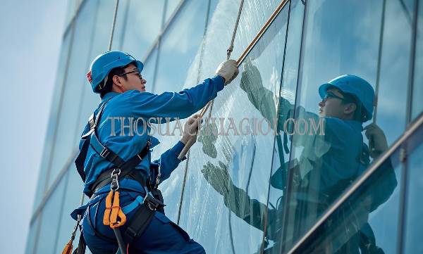 thợ vệ sinh kính tòa nhà phường tam phú uy tín