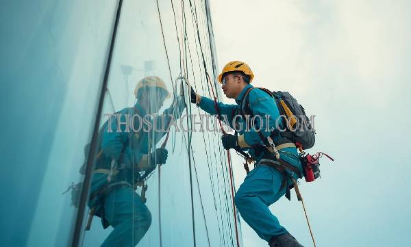 thợ vệ sinh kính tòa nhà phường tân chánh hiệp