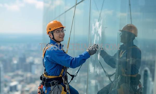 Thợ vệ sinh kính tòa nhà phường Tân Phong cũ giá rẻ 20 phút có mặt