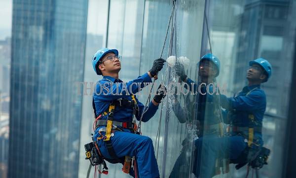 thợ vệ sinh kính tòa nhà phường thạnh lộc uy tín