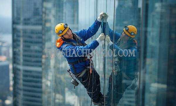 thợ vệ sinh kính tòa nhà phường trường thọ giá rẻ