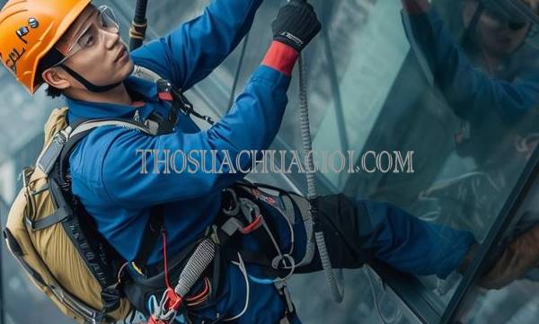 Thợ vệ sinh kính tòa nhà phường Tân Thành cũ giá rẻ 20 phút có mặt