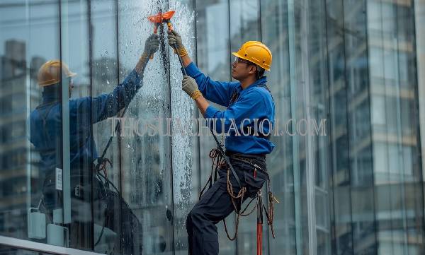 thợ vệ sinh kính tòa nhà xã đa phước giá rẻ