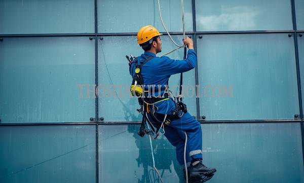 thợ vệ sinh kính tòa nhà xã nhơn đức uy tín