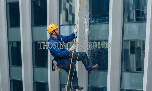 thợ vệ sinh kính tòa nhà xã phước thạnh giá rẻ