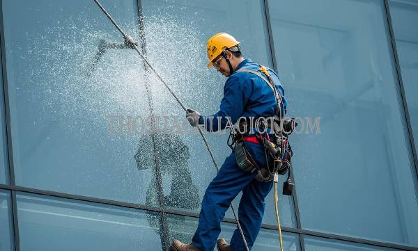 thợ vệ sinh kính tòa nhà xã phước vĩnh an uy tín