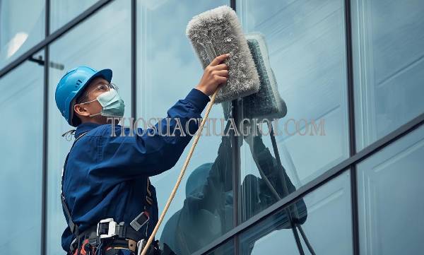 thợ vệ sinh kính tòa nhà xã tân thông hội giá rẻ