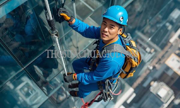 thợ vệ sinh kính tòa nhà xã thới tam thôn uy tín