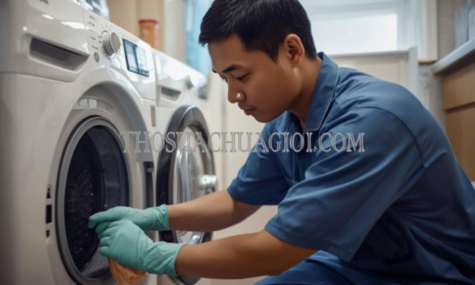 thợ vệ sinh máy giặt phường chơn thành giá rẻ