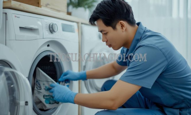 thợ vệ sinh máy giặt phường tân triều