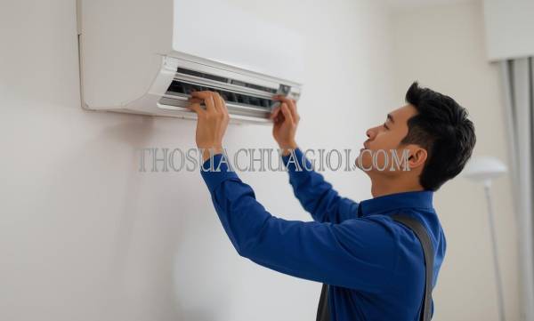 thợ vệ sinh máy lạnh phường hàng gòn giá rẻ