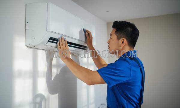 Thợ vệ sinh máy lạnh phường Long Hưng giá rẻ 20 phút có mặt