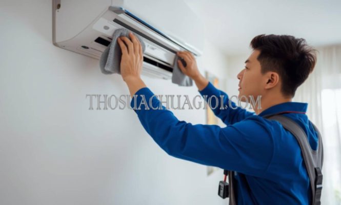 thợ vệ sinh máy lạnh phường tân hải giá rẻ