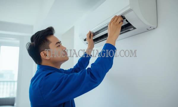 Thợ vệ sinh máy lạnh phường Trương Quang Trọng giá rẻ 20 phút có mặt