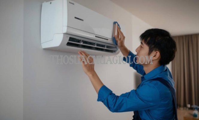 thợ vệ sinh máy lạnh tại châu đức uy tín