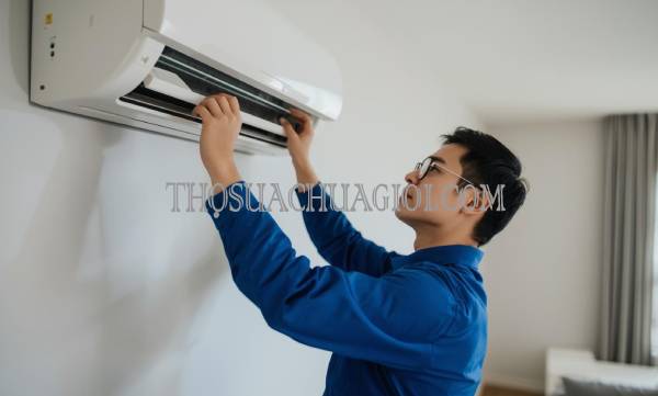 thợ vệ sinh máy lạnh tại chung cư diamond island