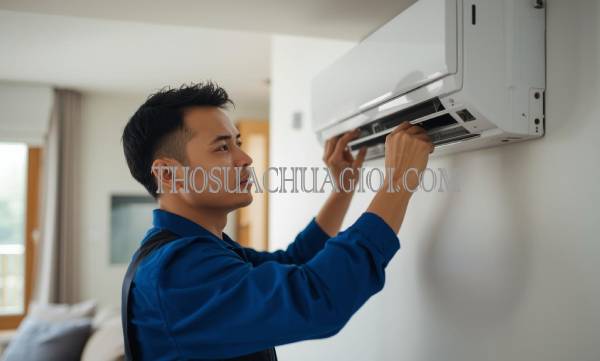 thợ vệ sinh máy lạnh tại chung cư grand marina giá rẻ