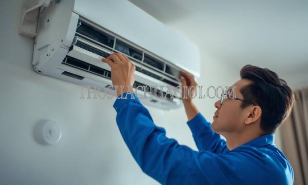 Thợ vệ sinh máy lạnh tại chung cư Him Lam Nam Khánh giá rẻ 20 phút có mặt