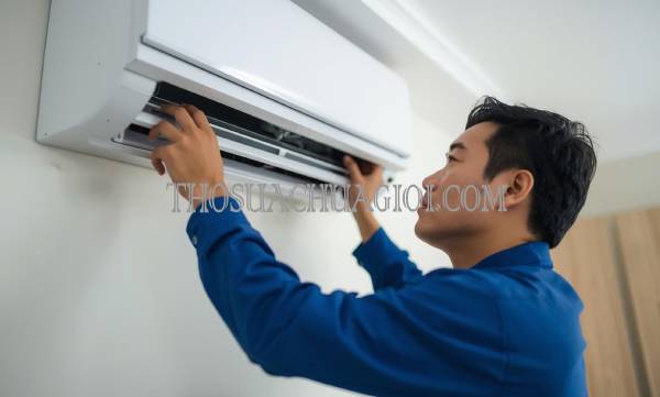 Thợ vệ sinh máy lạnh tại chung cư Hoàng Anh Gold House uy tín 15 phút đến nơi