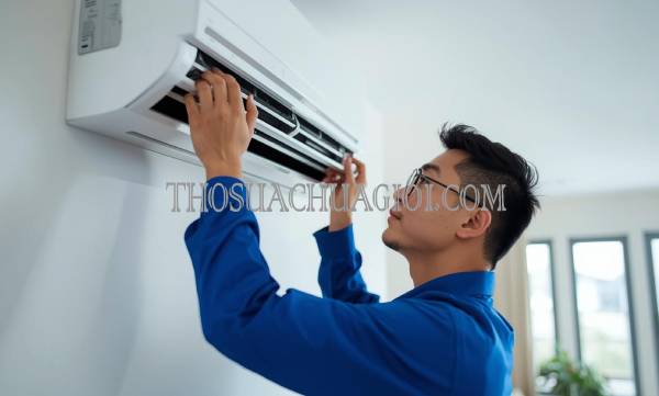 thợ vệ sinh máy lạnh tại chung cư richmond city