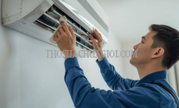 thợ vệ sinh máy lạnh tại long thành giá rẻ