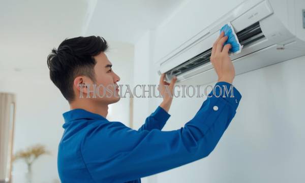 thợ vệ sinh máy lạnh tại trảng bom