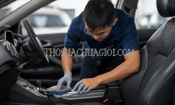Thợ giặt ghế Ô Tô tại Quận 4 chất lượng 25 phút có thợ