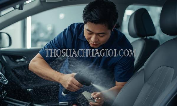 Thợ giặt ghế Ô Tô tại Hóc Môn liên hệ 10 phút có