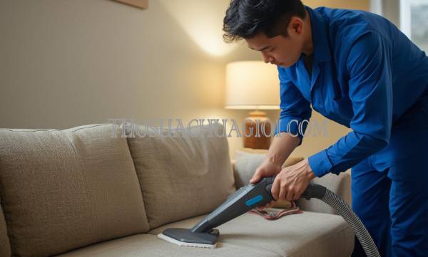 Thợ giặt ghế sofa tại Phú Nhuận uy tín 15 phút đến nơi