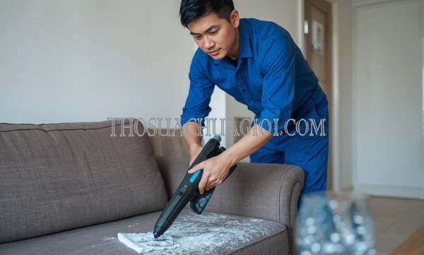 Thợ giặt ghế sofa tại Quận 10 liên hệ 10 phút có