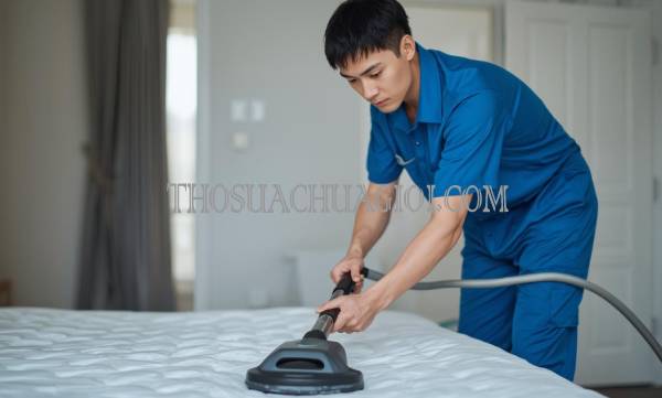 Thợ giặt nệm tại Quận 4 uy tín 15 phút đến nơi