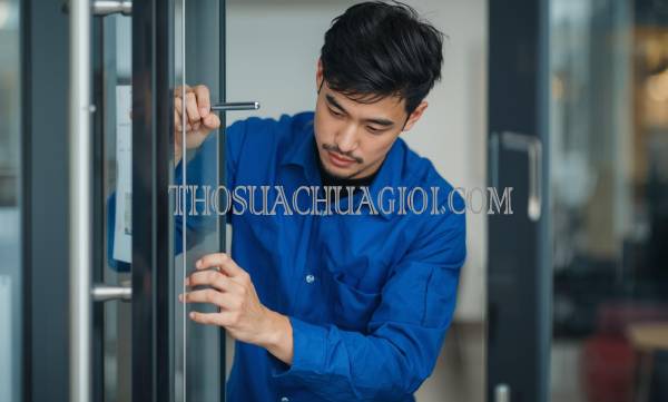 Thợ sửa cửa kính tại Phú Nhuận uy tín 15 phút đến nơi