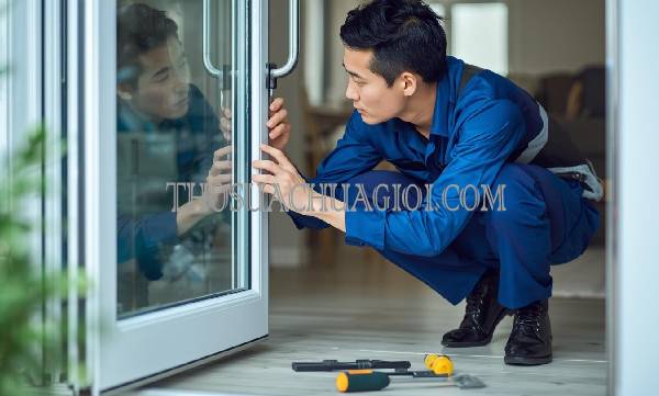 Thợ sửa cửa kính tại Quận 10 chất lượng 25 phút có