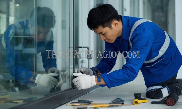 Thợ sửa cửa kính tại Quận 3 liên hệ 10 phút có